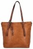 Uniwersalna Torebka Damska XL Shopper Bag firmy Hernan HB0213-1 Ruda/Brązowa